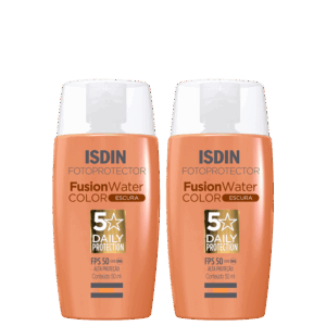 Kit ISDIN Fotoprotector Fusion Water Color 5 Stars FPS 50 Cor Escura 2 Unidades