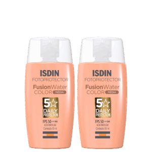 Kit ISDIN Fotoprotector Fusion Water Color 5 Stars FPS 50 Cor Média 2 Unidades