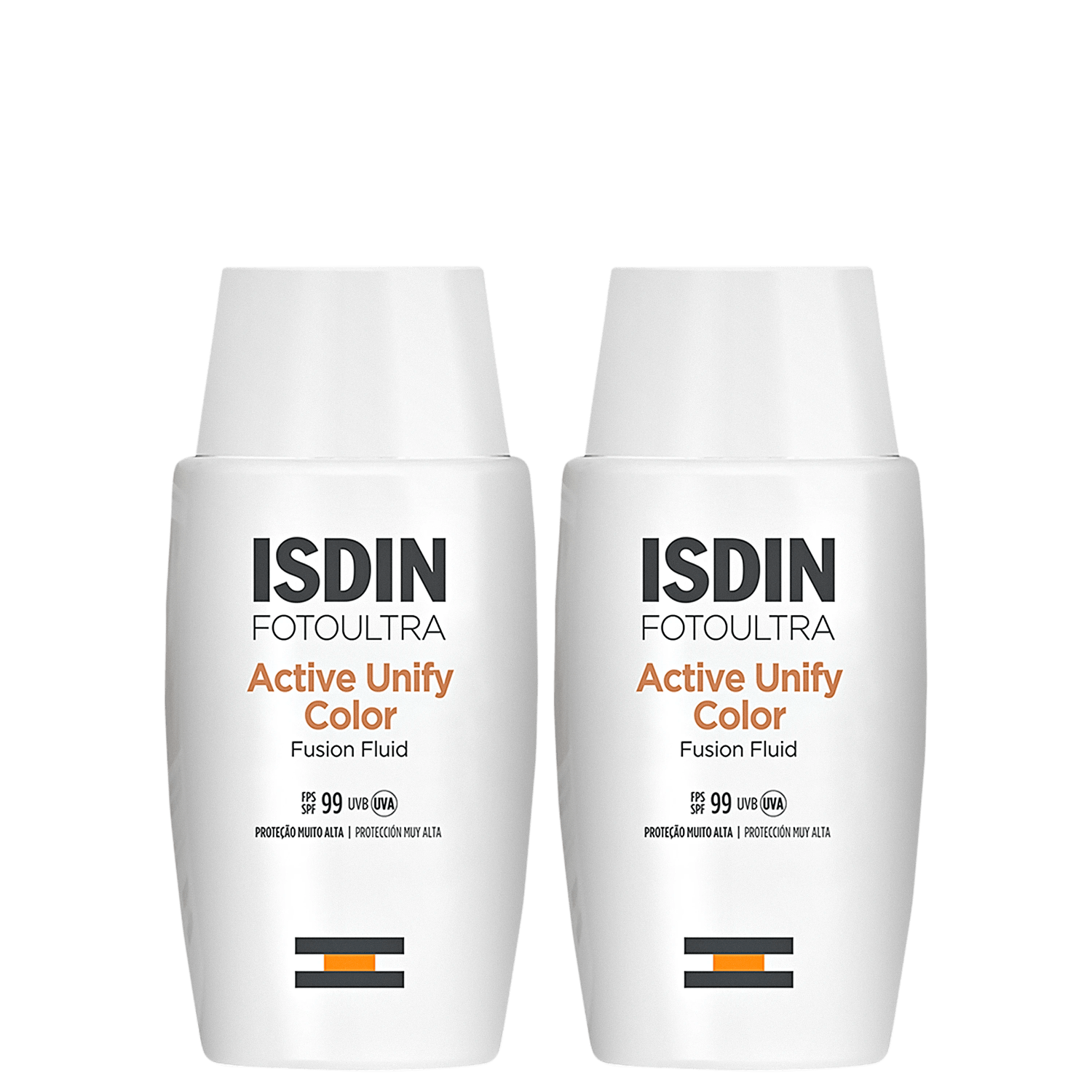 Kit ISDIN FotoUltra Active Unify Fusion Fluid Color FPS 99 2 Unidades