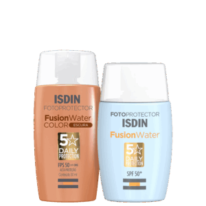 Kit ISDIN Fusion Water 5 Stars Color Escura 2 Produtos