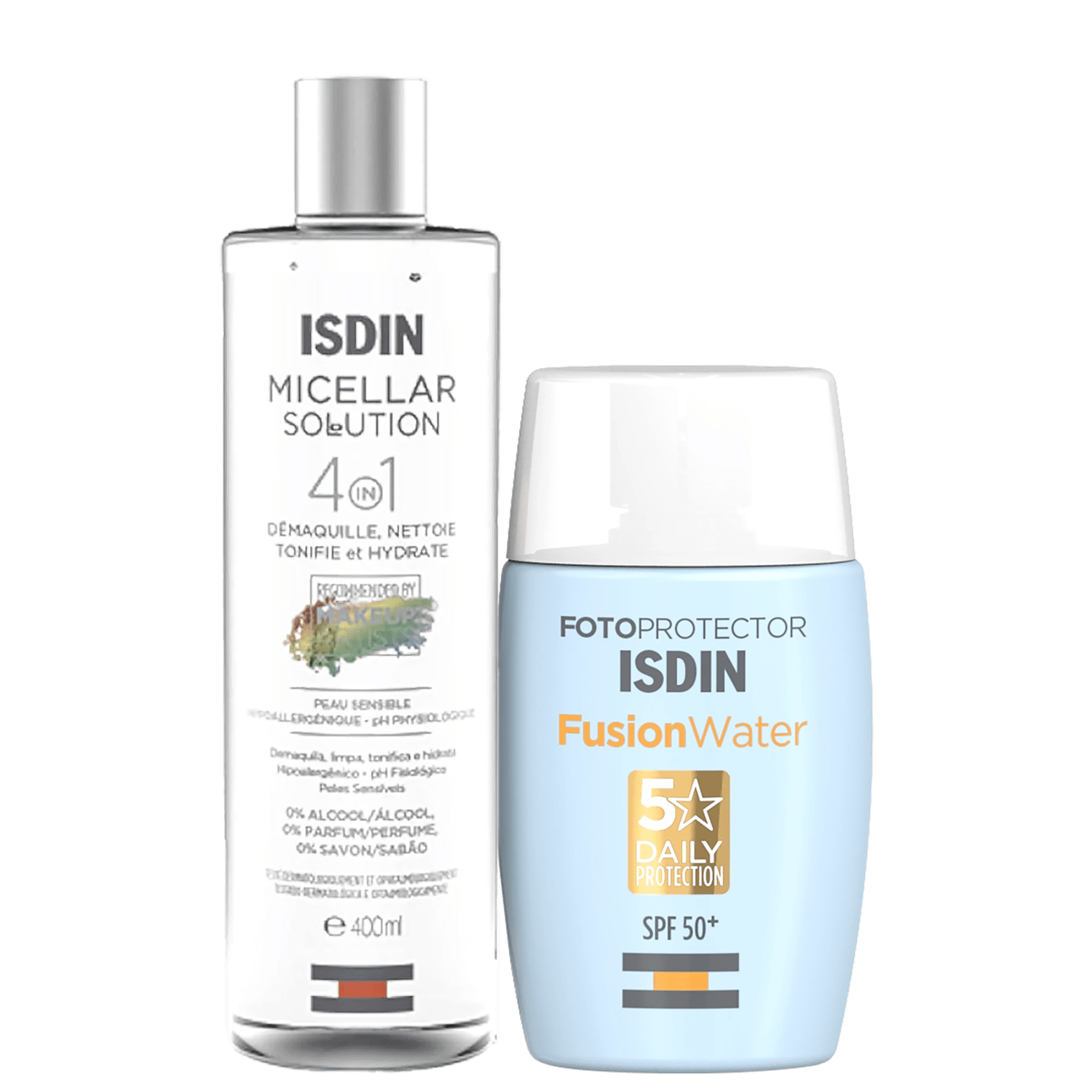 Kit ISDIN Limpeza e Proteção Fusion Water 2 Produtos