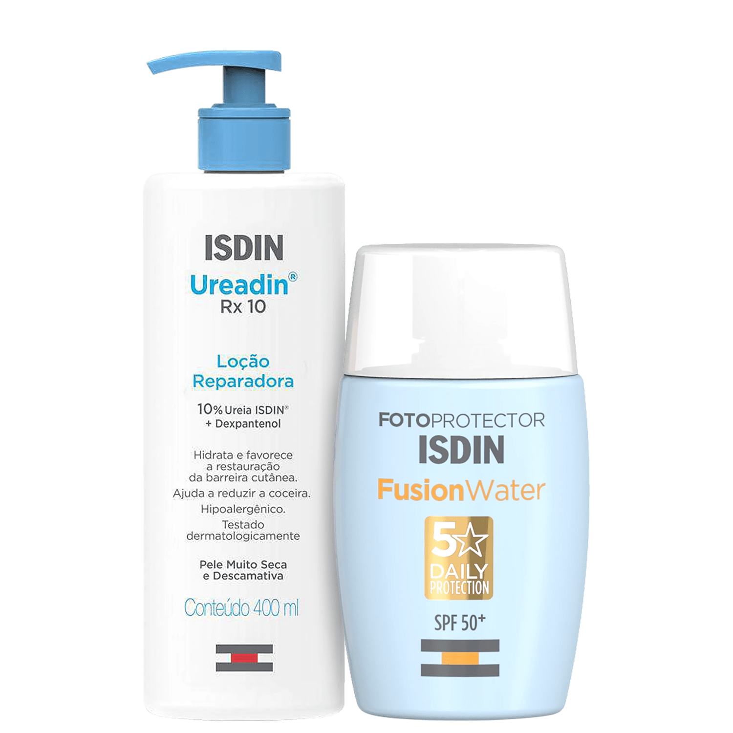 Kit ISDIN Lotion Plus Fusion Water 2 Produtos