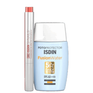 Kit ISDIN Proteção Facial Fusion Water SI-Nails 2 Produtos Kit ISDIN Proteção Facial Fusion Water SI-Nails 2 Produtos