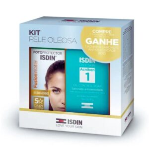 Kit Isdin Protetor Solar Fusion Water 50ml Sabonete de Limpeza 80ml Kit Isdin Protetor Solar Fusion Water 50ml Sabonete de Limpeza 80ml