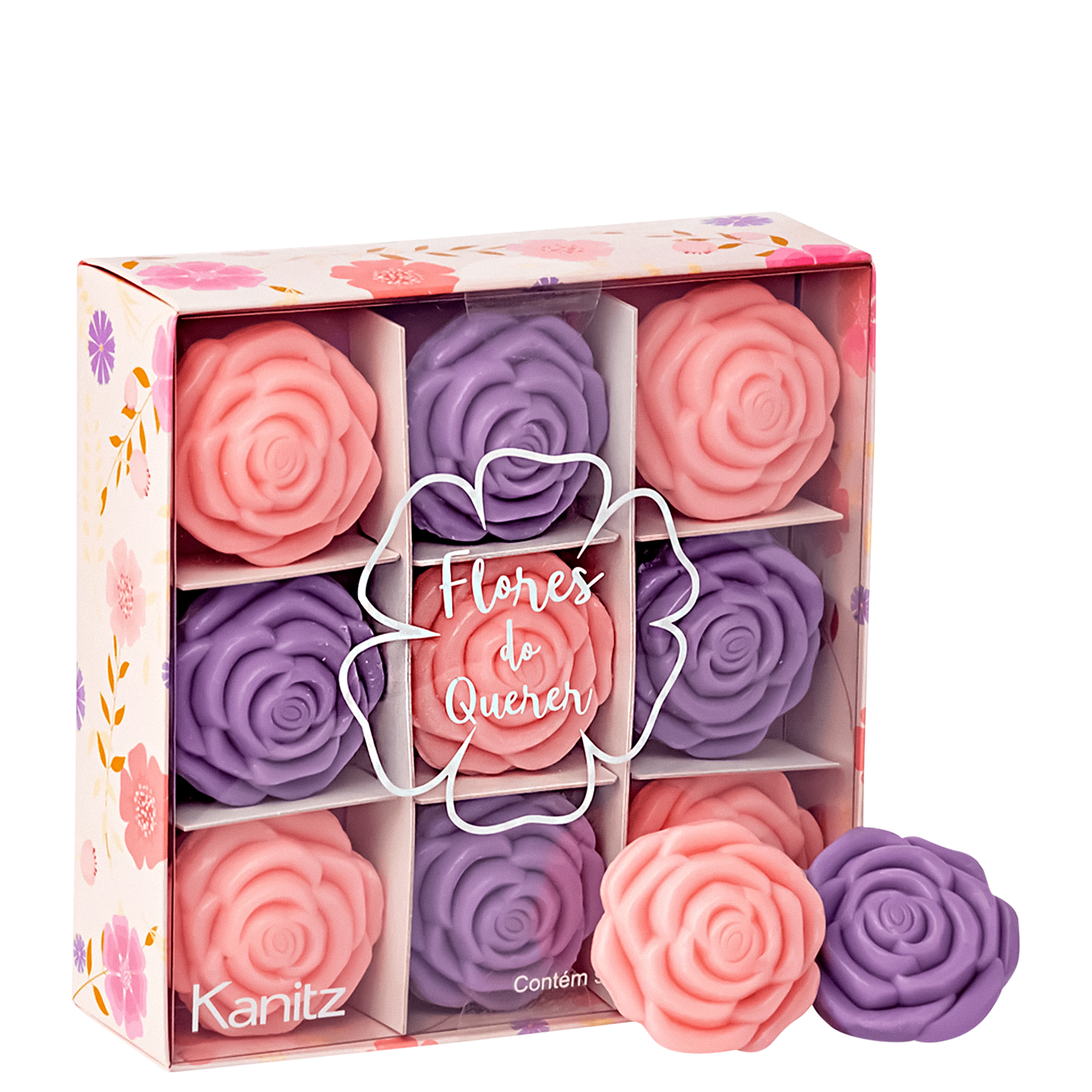 Kit Sabonete em Barra Kanitz Flores do Querer 9x30g