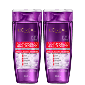 Kit L’Oréal Paris Água Micelar 2 Produtos Kit L’Oréal Paris Água Micelar 2 Produtos
