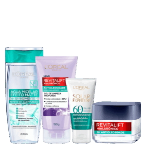 Kit L’Oréal Paris Cuidado Diário Quarteto 4 Produtos Kit L’Oréal Paris Cuidado Diário Quarteto 4 Produtos