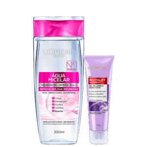 Kit L’Oréal Paris Limpeza Profunda e Hidratante 2 Produtos Kit L’Oréal Paris Limpeza Profunda e Hidratante 2 Produtos