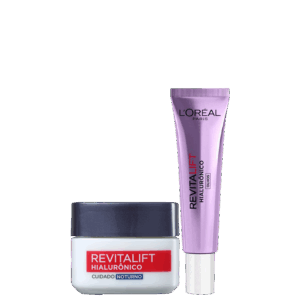 Kit L’Oréal Paris Revitalift Hialurônico Face & Eyes Noturno 2 Produtos Kit L’Oréal Paris Revitalift Hialurônico Face & Eyes Noturno 2 Produtos