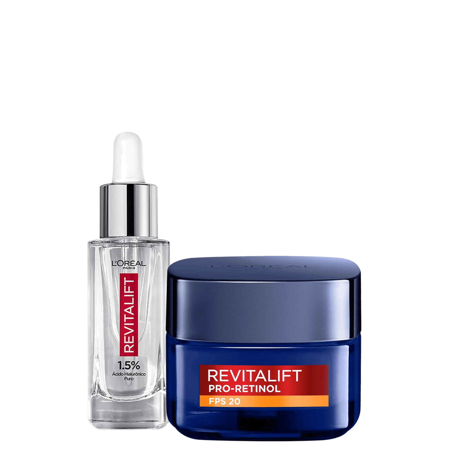 Kit L’Oréal Paris Revitalift Hialurônico Pro Retinol 2 Produtos