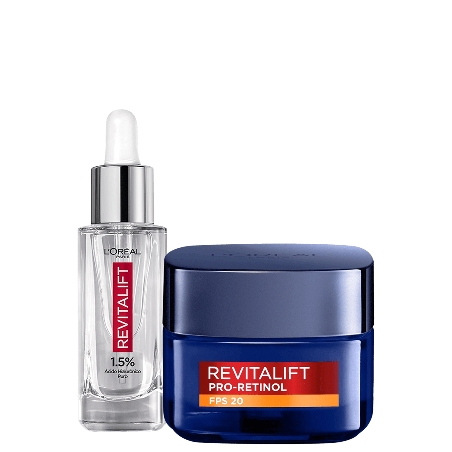 Kit L’Oréal Paris Revitalift Hialurônico Pro-Retinol Duo 2 Produtos