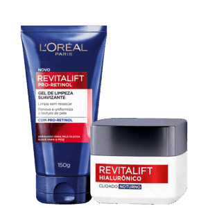 Kit L’Oréal Paris Revitalift Pro-Retinol Hialurônico 2 Produtos Kit L’Oréal Paris Revitalift Pro-Retinol Hialurônico 2 Produtos