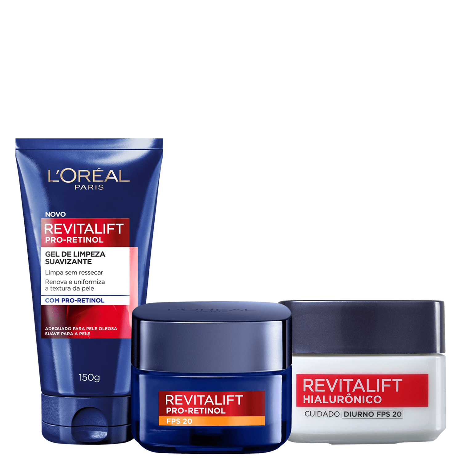 Kit L’Oréal Paris Revitalift Pro-Retinol Hialurônico 3 Produtos