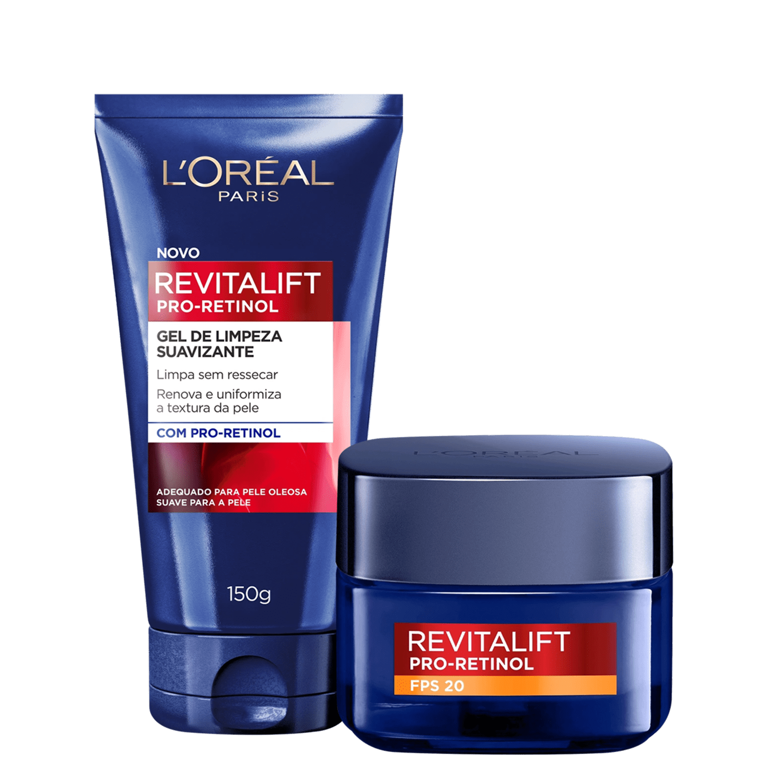 Kit L’Oréal Paris Revitalift Retinol FPS20 Dupla Ação 2 Produtos