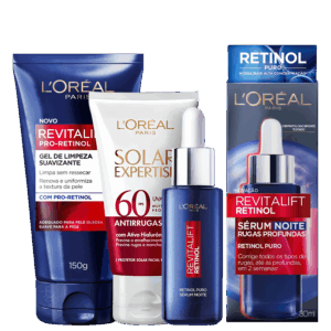 Kit L’Oréal Paris Revitalift Solar Expertise 3 Produtos Kit L’Oréal Paris Revitalift Solar Expertise 3 Produtos