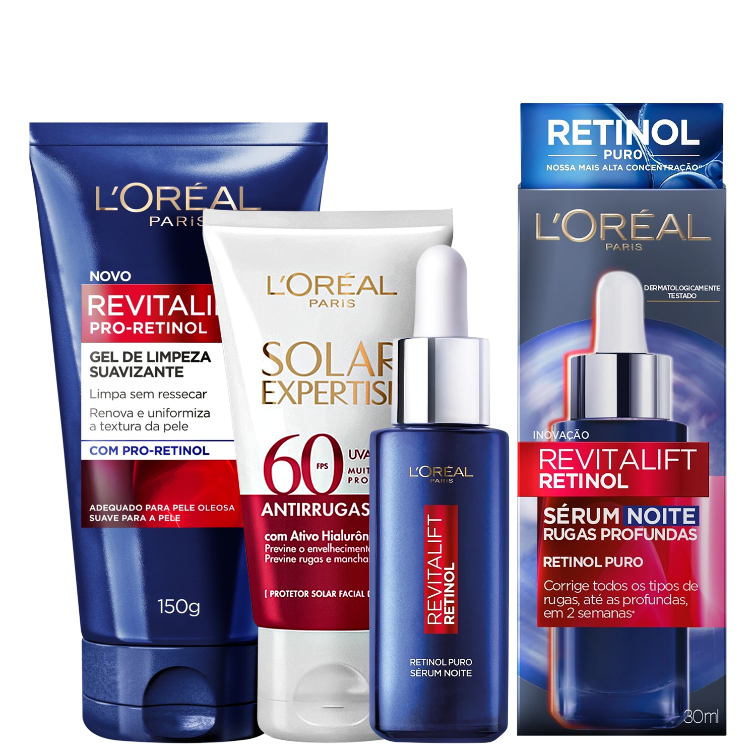 Kit L’Oréal Paris Revitalift Solar Expertise 3 Produtos