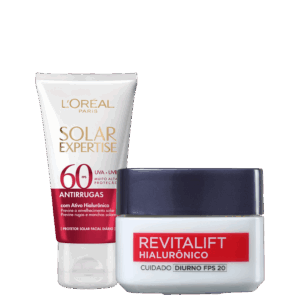 Kit L’Oréal Paris Revitalift Solar Protection Duo 2 Produtos Kit L’Oréal Paris Revitalift Solar Protection Duo 2 Produtos