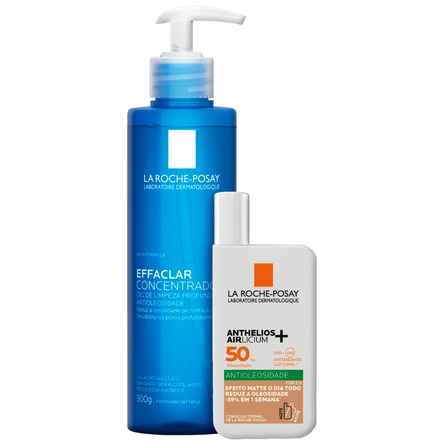 Kit La Roche-Posay Anthelios Airlicium Cor 2,0 & Effaclar Concentrado 2 Produtos