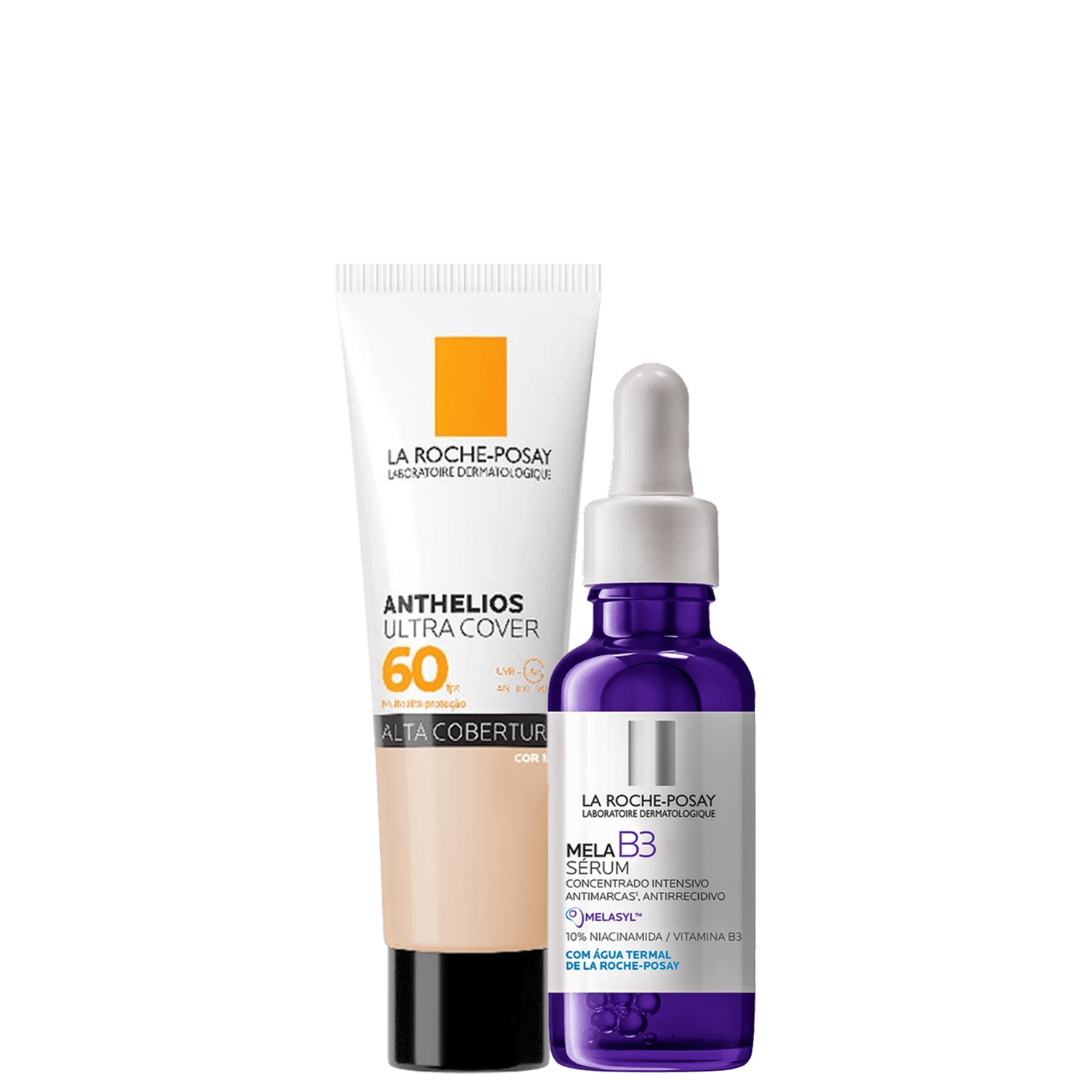 Kit La Roche-Posay Mela B3 Anthelios Ultra Cover Cor 1,0 FPS 60 2 Produtos