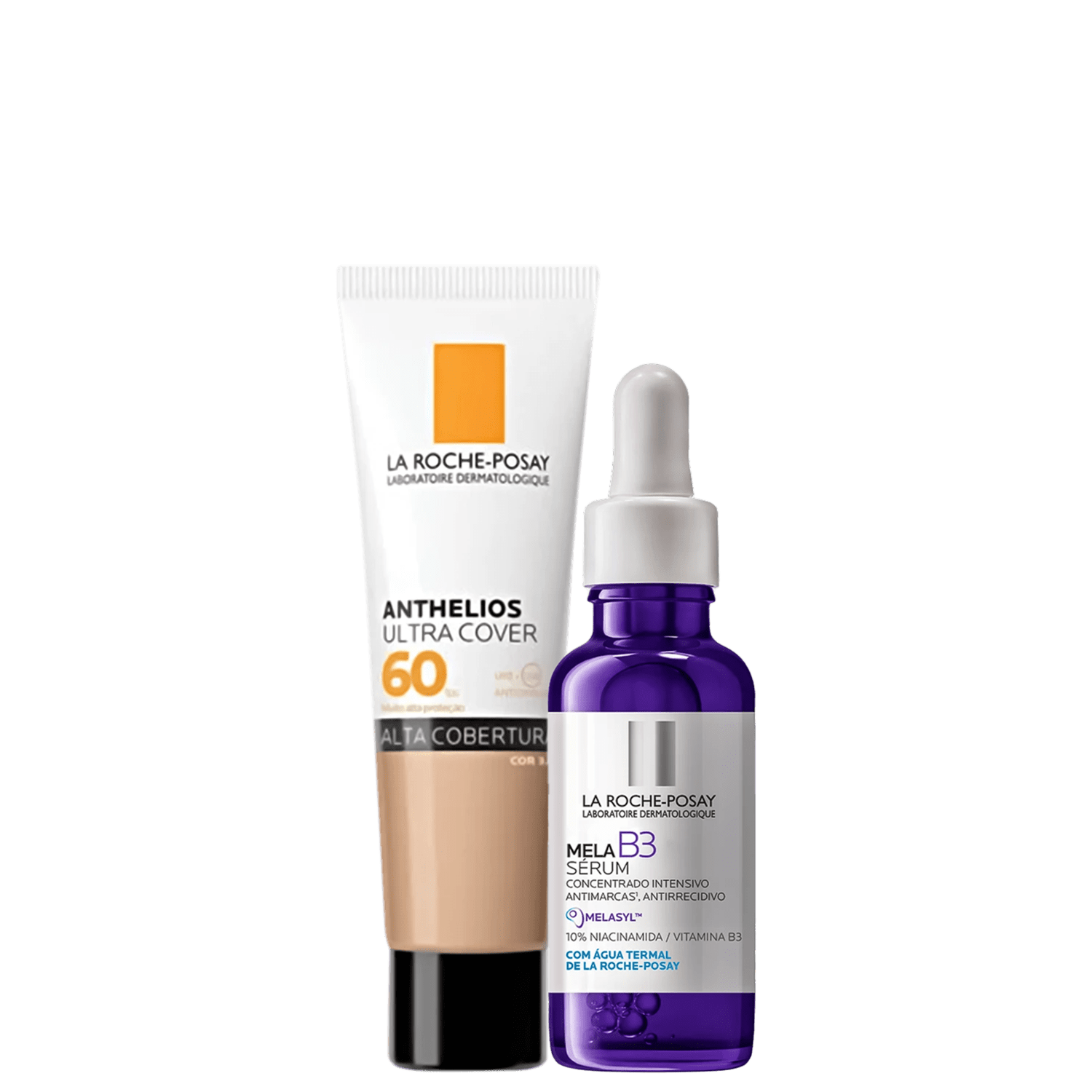 Kit La Roche-Posay Mela B3 Anthelios Ultra Cover Cor 2,0 FPS 60 2 Produtos