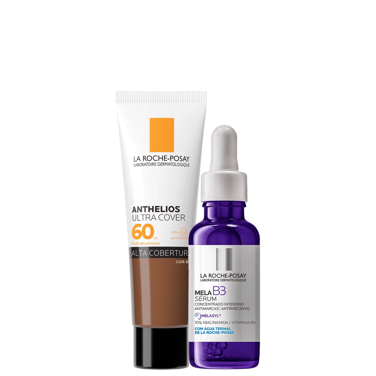 Kit La Roche-Posay Mela B3 Anthelios Ultra Cover Cor 6,0 FPS 60 2 Produtos