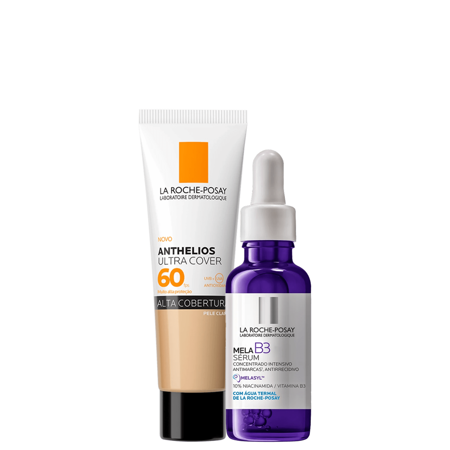Kit La Roche-Posay Mela B3 Anthelios Ultra Cover Cor Clara FPS 60 2 Produtos
