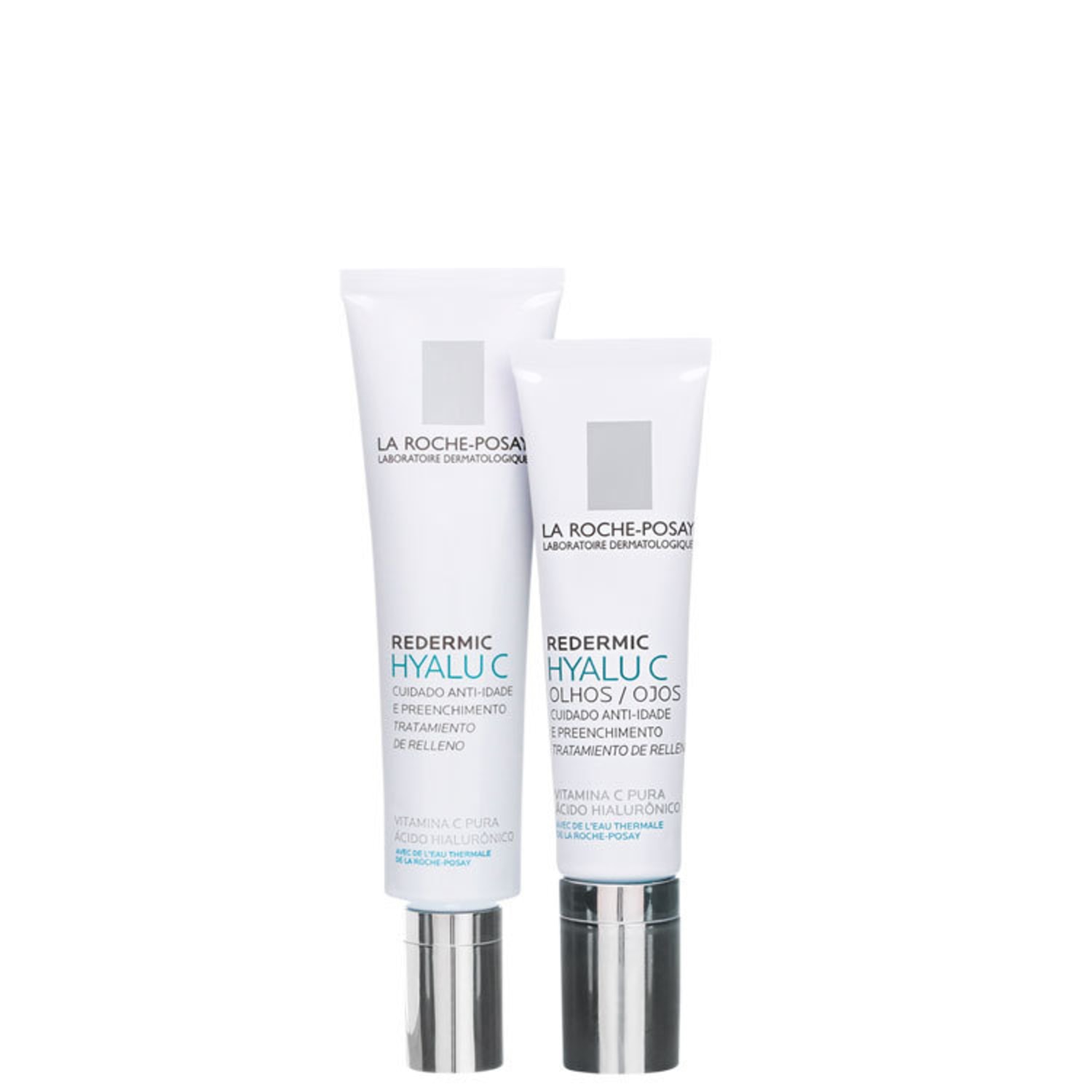 Kit La Roche-Posay Redermic Hyalu C Olhos e Face 2 Produtos