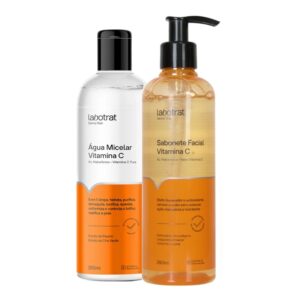 Kit Labotrat Vitamina C Água Micelar 250ml Sabonete Facial 280ml Kit Labotrat Vitamina C Água Micelar 250ml Sabonete Facial 280ml