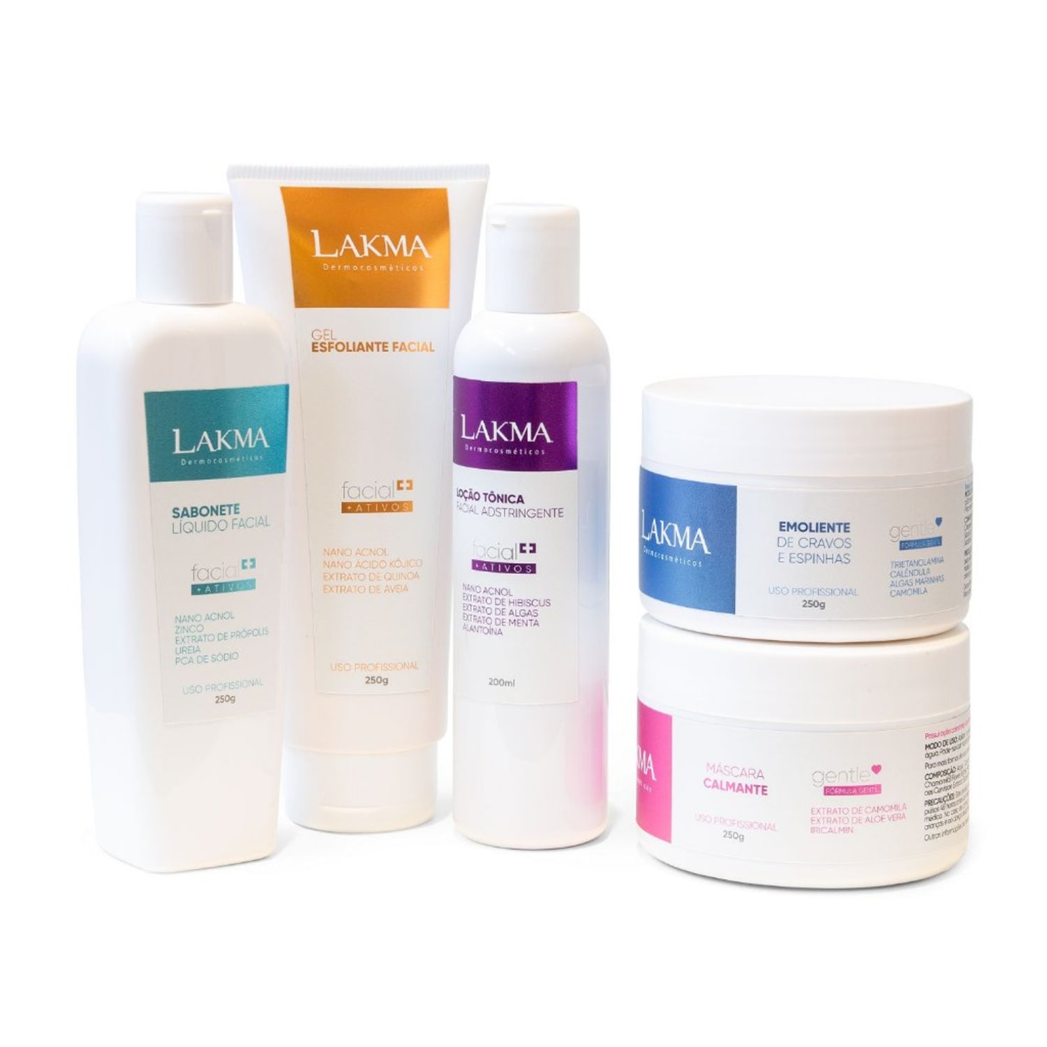 Kit Lakma Limpeza de Pele 5 Produtos