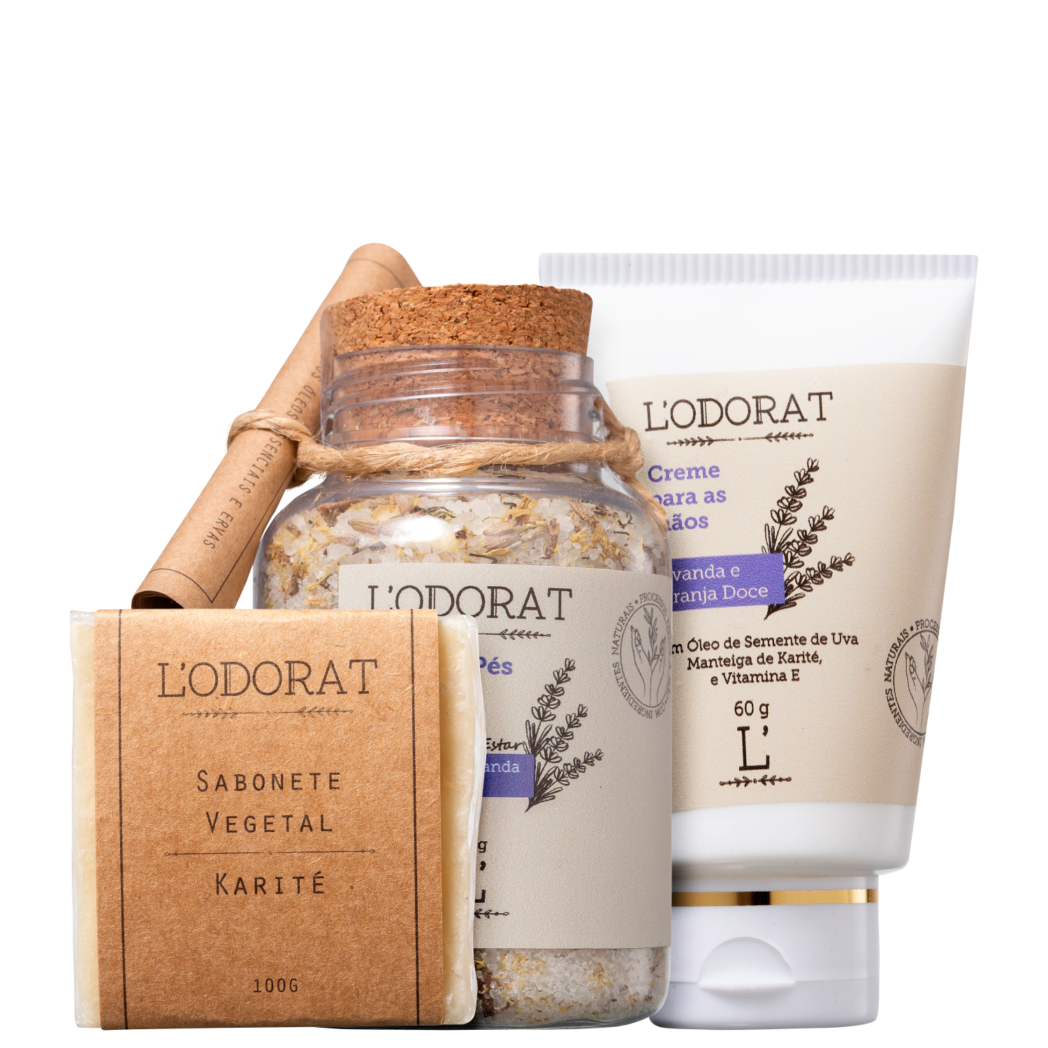 Kit L’Odorat Camomila Lavanda e Laranja Doce 3 Produtos