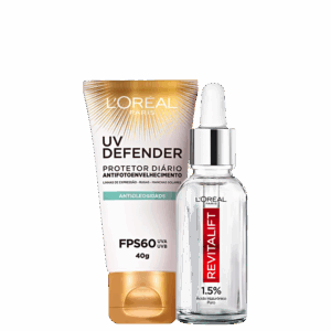 Kit L’Oréal Paris Revitalift Hialurônico Defender 2 Produtos Kit L’Oréal Paris Revitalift Hialurônico Defender 2 Produtos