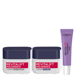 Kit L’Oréal Paris Trio Revitalift Hialurônico 3 Produtos Kit L’Oréal Paris Trio Revitalift Hialurônico 3 Produtos