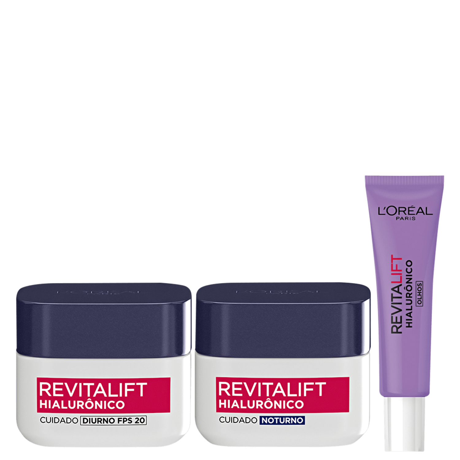 Kit L’Oréal Paris Trio Revitalift Hialurônico 3 Produtos