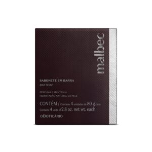 Kit Sabonete em Barra Malbec o Boticário 4 Unidades
