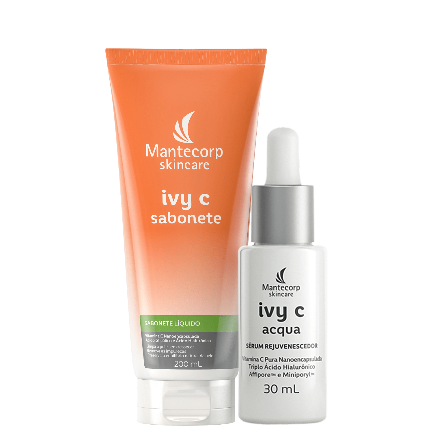 Kit Mantecorp Ivy C Limpeza e Rejuvenescimento 2 Produtos