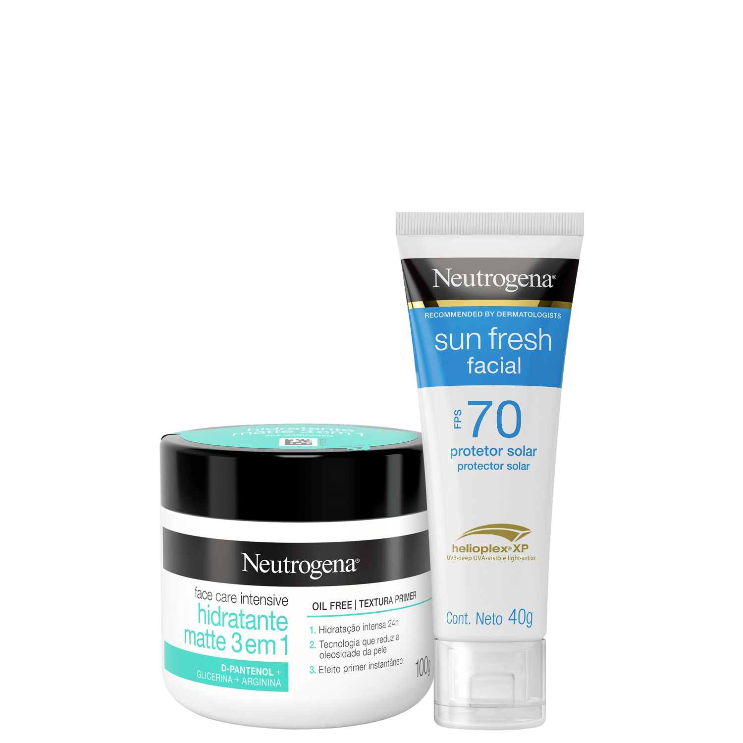 Kit Neutrogena 3 em 1 Sun Fresh Duo 2 Produtos