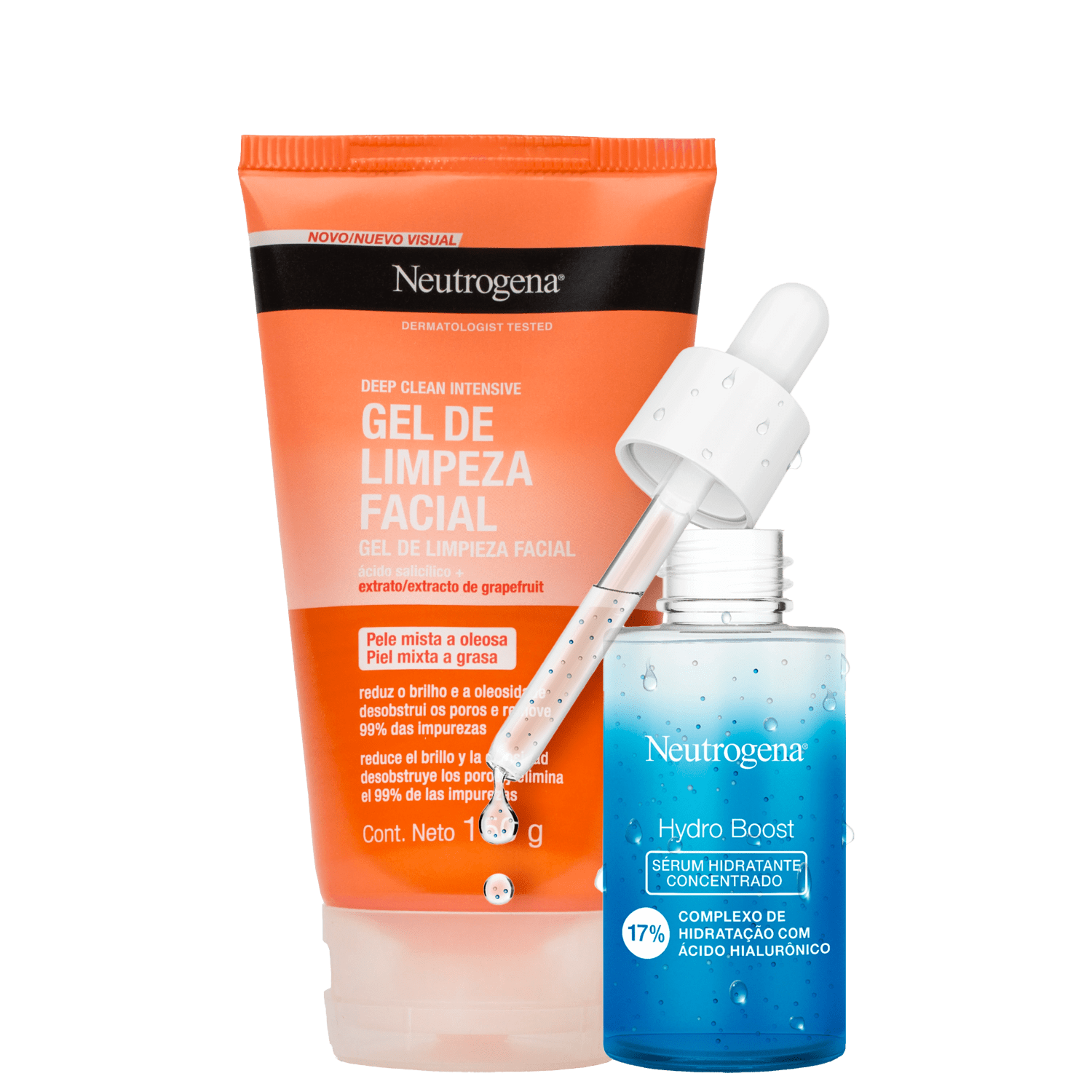Kit Neutrogena Deep Clean Hydro Boost 2 Produtos