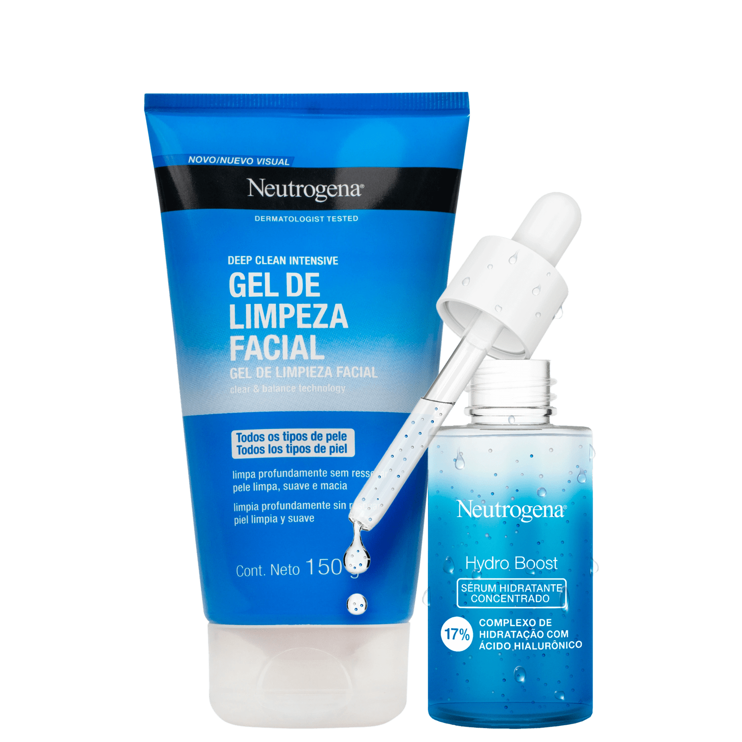 Kit Neutrogena Deep Clean Hydro Boost 2 Produtos