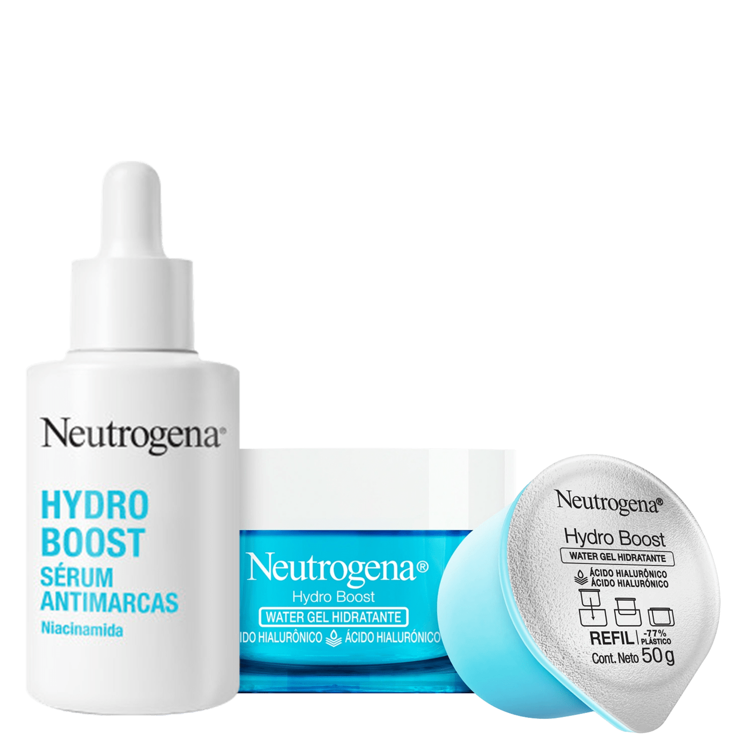 Kit Neutrogena Hydro Boost Duo Refil 2 Produtos