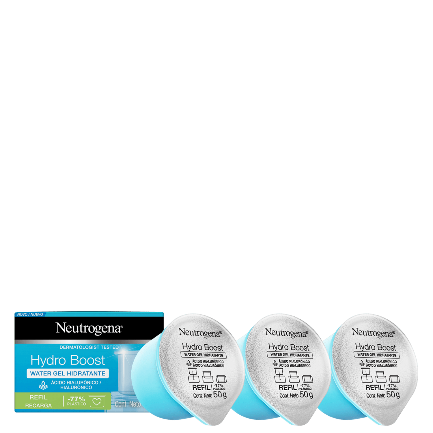 Kit Neutrogena Hydro Boost Water Gel Refil Trio 3 Unidades