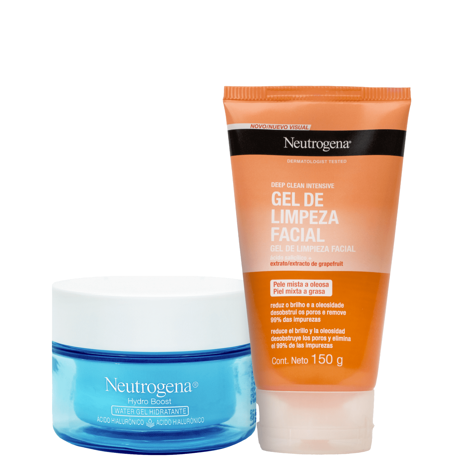 Kit Neutrogena Hydro Deep Clean Duo Limpeza e Maciez 2 Produtos