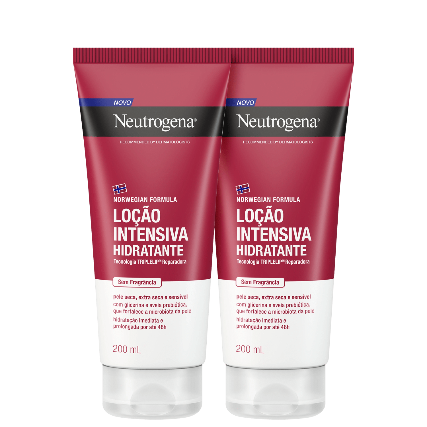 Kit Neutrogena Norwegian Intensivo Sem Fragrância 2 Unidades