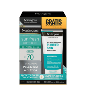 Kit Neutrogena Sun Fresh Purified Skin 2 Produtos