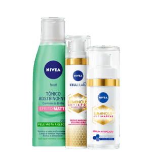 Kit NIVEA Controle do Brilho & Cellular Luminous 630 Antispot 3 Produtos