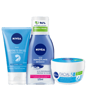 Kit NIVEA Equilíbrio Nutritivo Intenso 3 Produtos