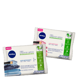 Kit NIVEA Lenços Demaquilantes 3 em 1 2 Produtos