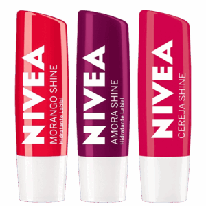 Kit NIVEA Morango Amora Cereja Shine 3 Produtos
