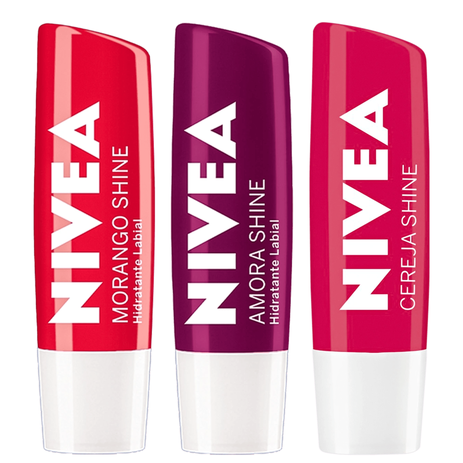 Kit NIVEA Morango Amora Cereja Shine 3 Produtos