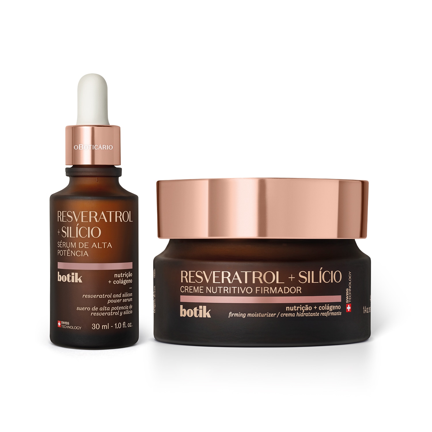 Kit o Boticário Botik Resveratrol Silício 2 Produtos