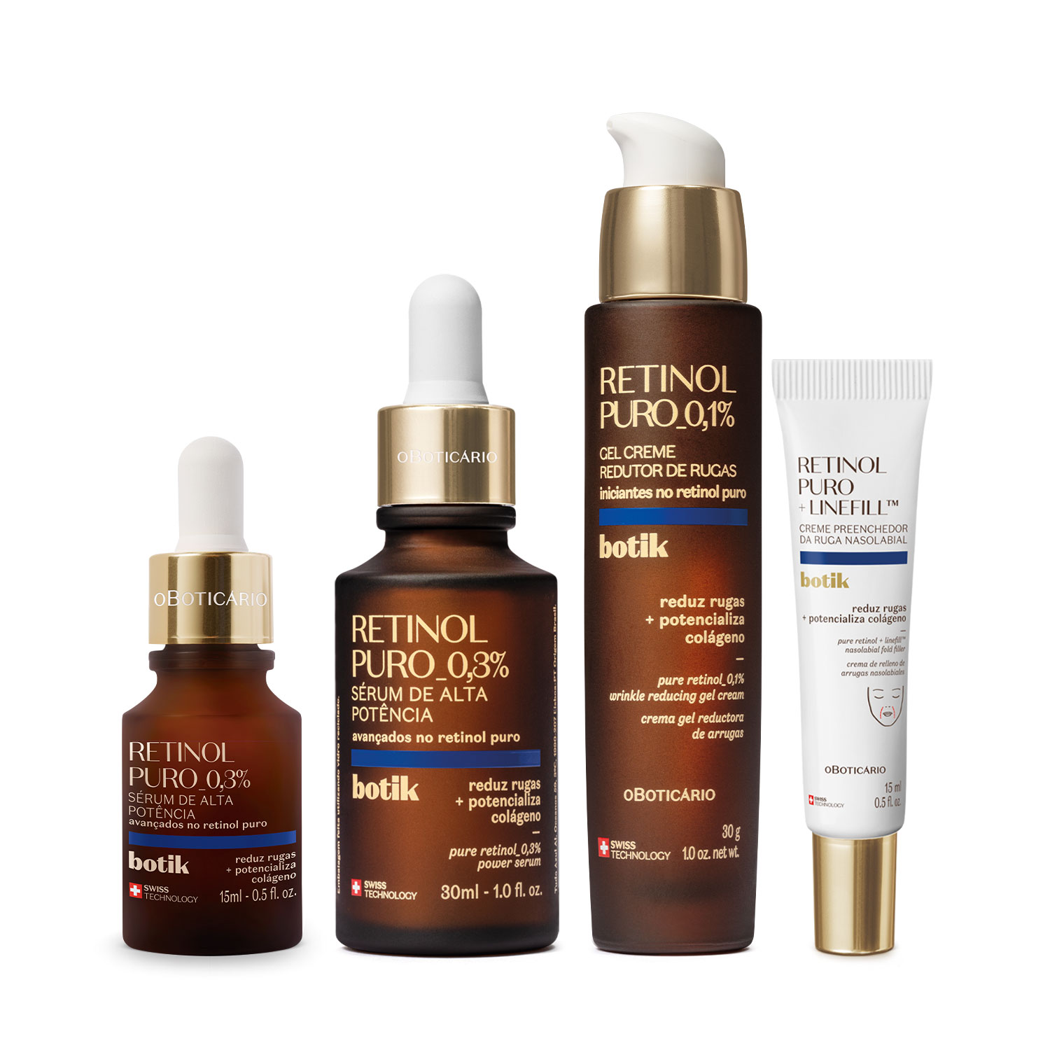 Kit o Boticário Botik Retinol Puro 4 Produtos